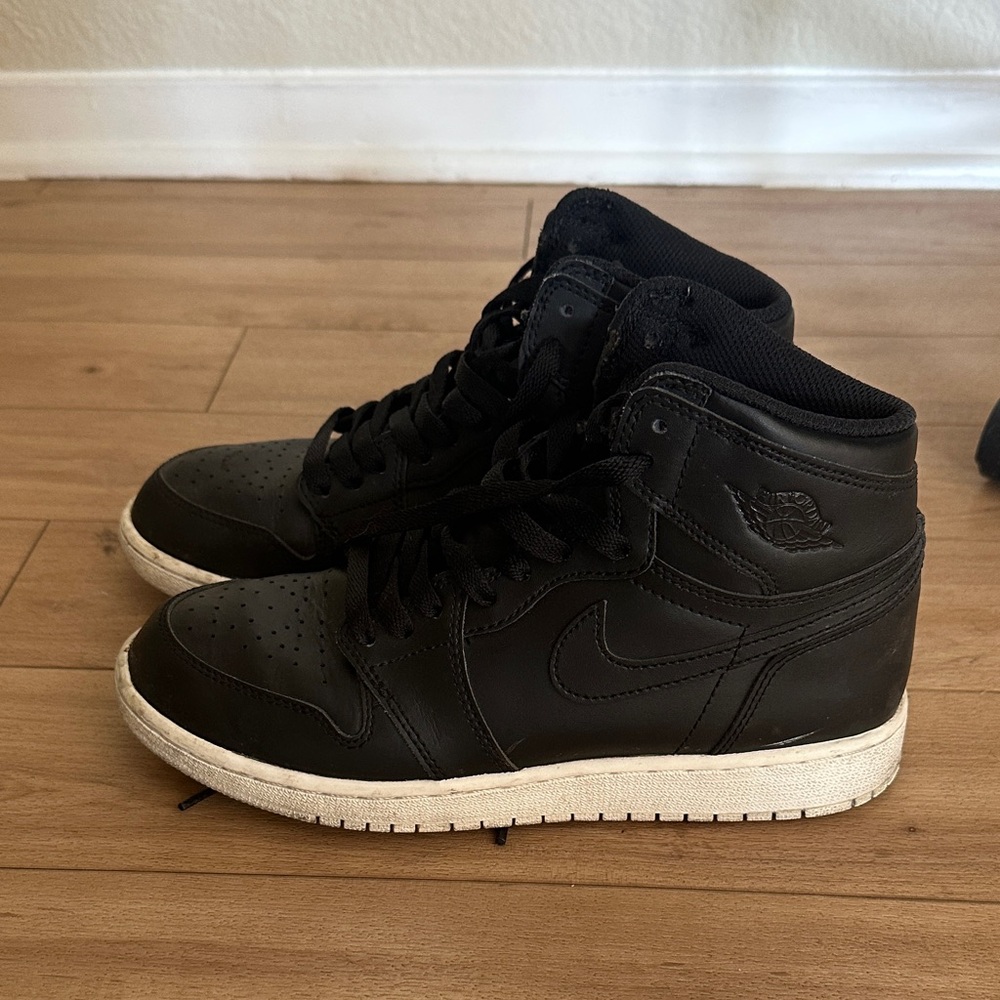 Nike Black High-Top Sneakers with White Soles